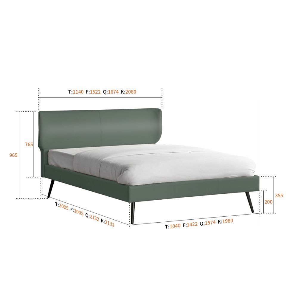 B155-upholstered بستر-3