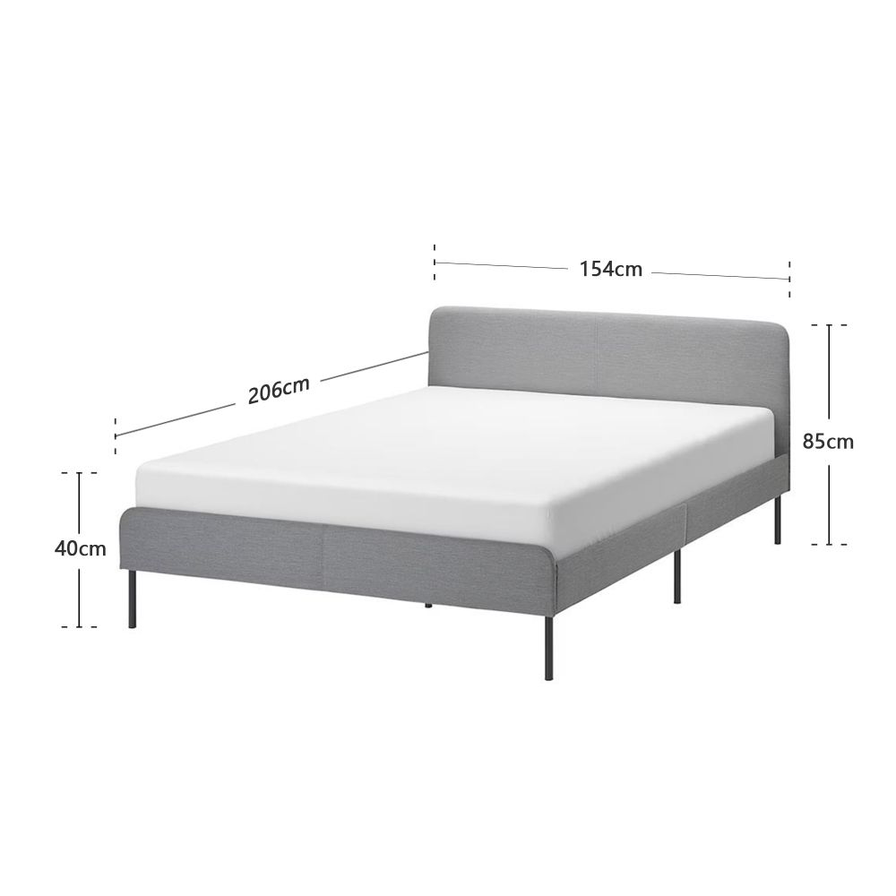 I-B178-upholstered bed-dimensions