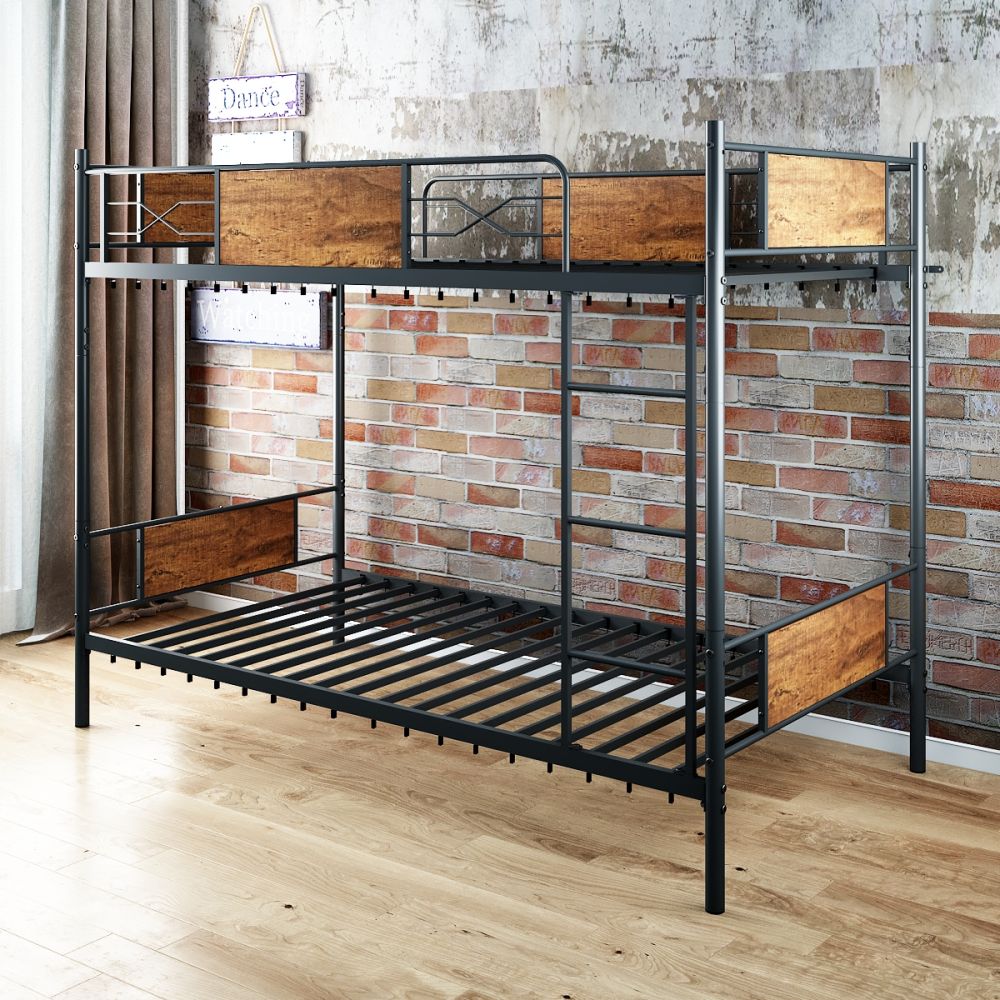 B24-metal wood bunk bed -2