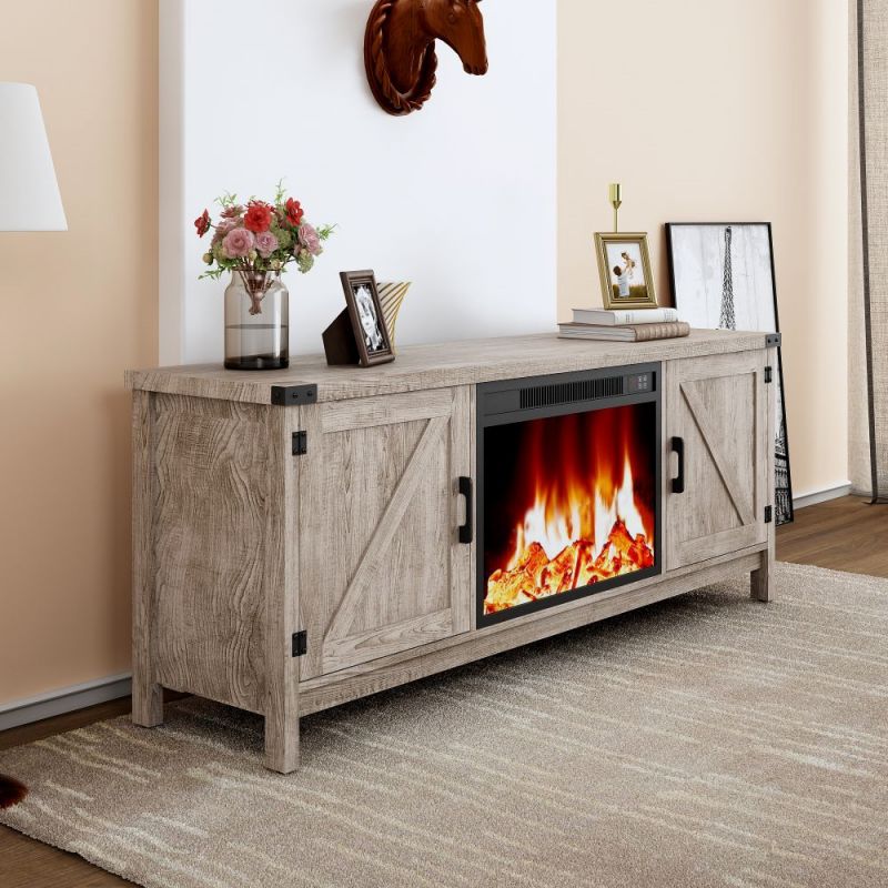 D21-tv stand with fireplace-2