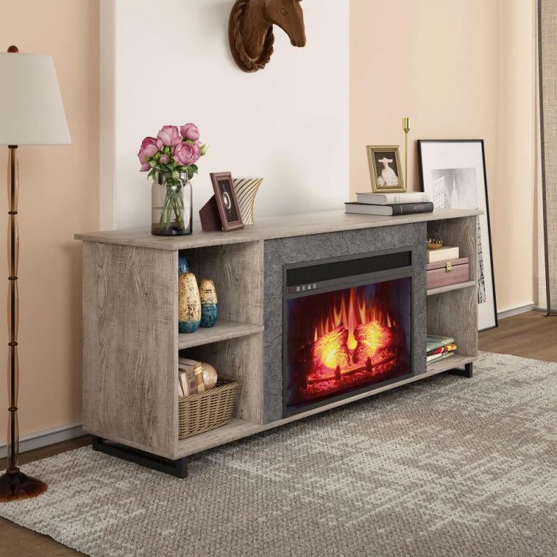 D23-fireplace tv stand-2