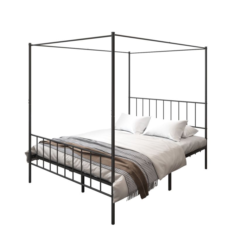 canopy bed without scenarion 3Dview on background
